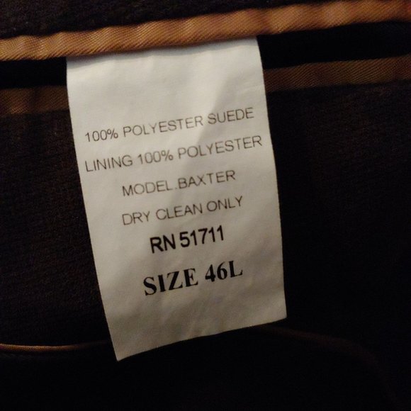 Andrew Fezza Mens Brown Blazer Sport Jacket Baxter Suede 46L - Picture 13 of 14